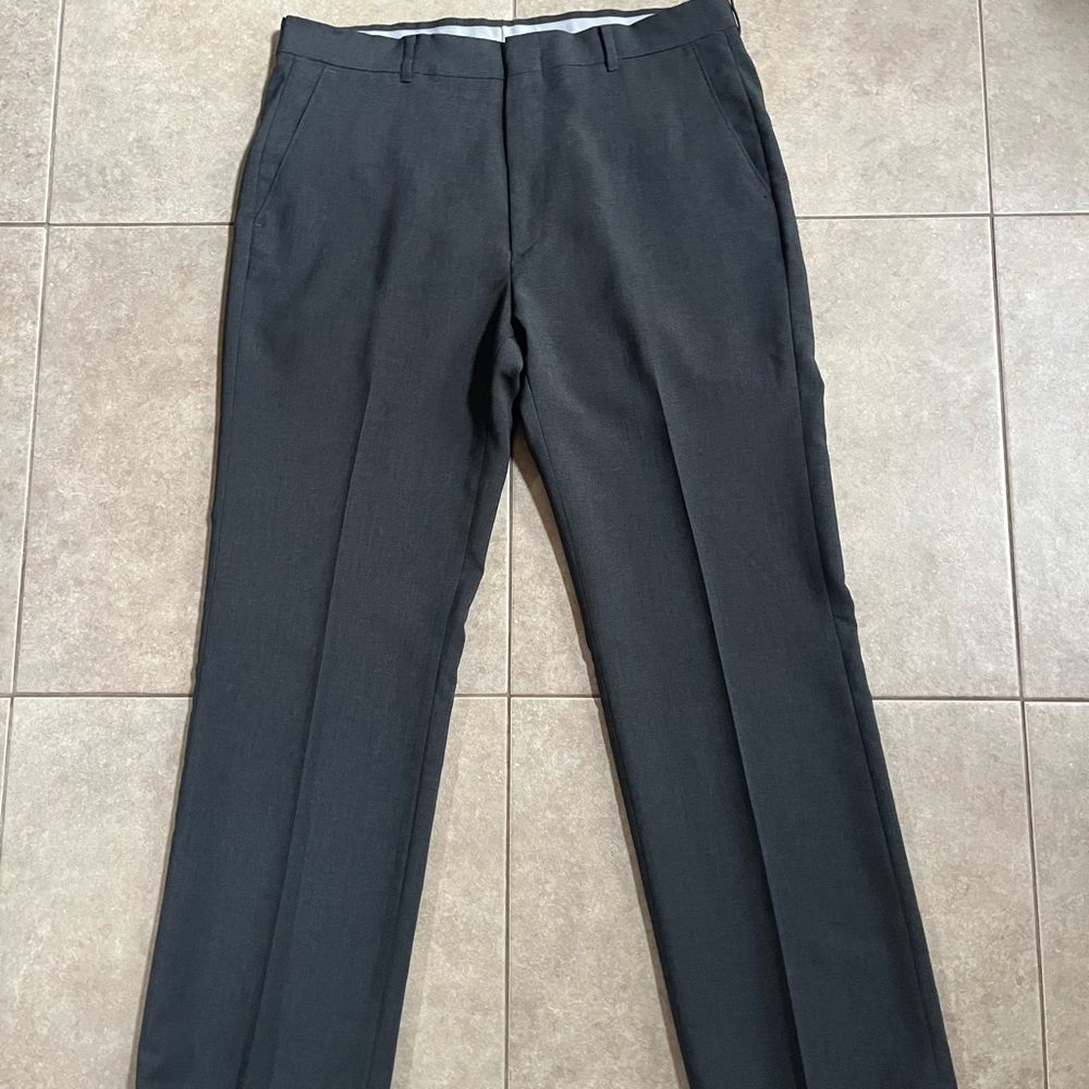Vintage Tailored Classics by Levi Strauss Mens 36x30 Pants Flat Front Gray